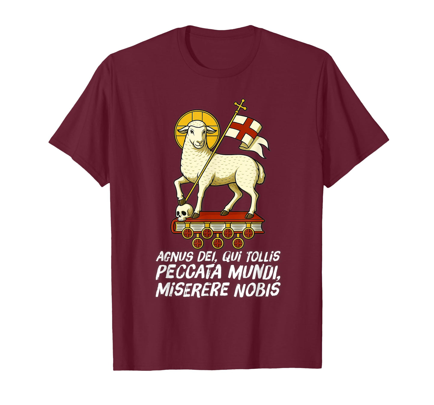 Agnus Dei Sanctus Traditional Latin Mass Catholic T-Shirt