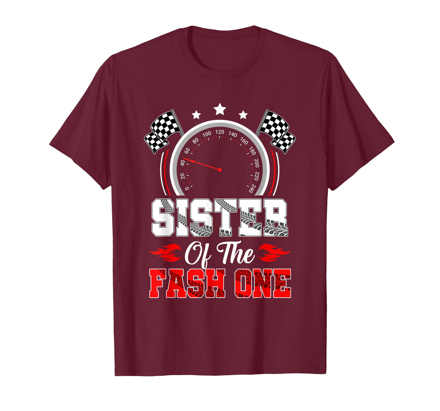 Sister Of The Fast One 1St Birthday Racing Car Family T-Shirt