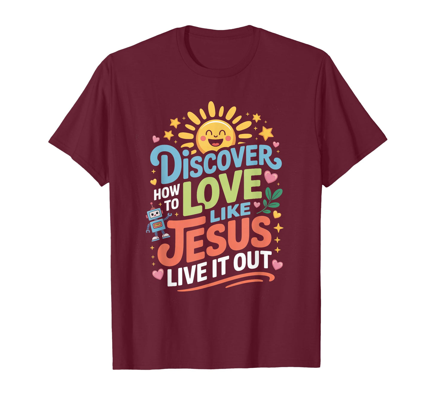 Live it Out Bible School Christian Youth Camp VBS 2025 T-Shirt