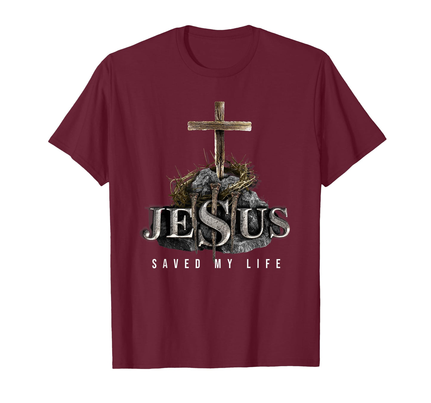 Jesus Saved My Life - Christian Religious Bible Church T-Shirt