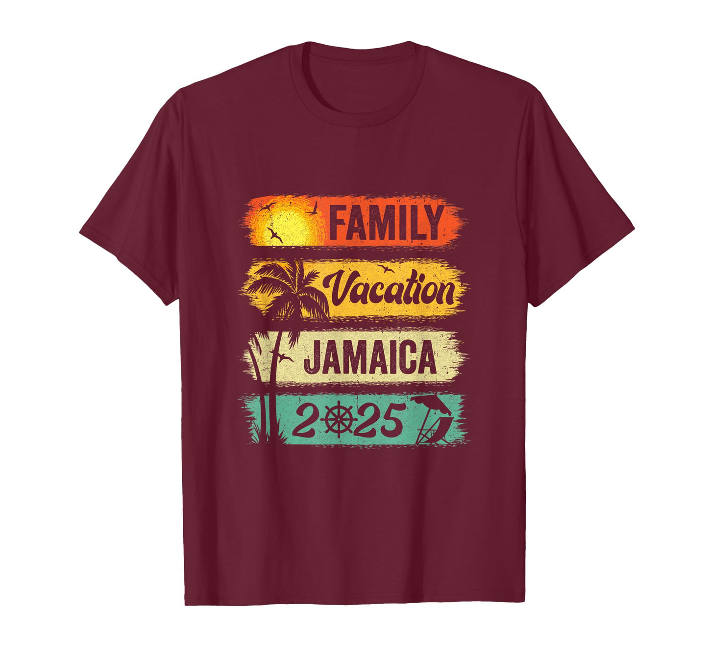 Family Jamaica Vacation 2025 Funny Matching Group Family T-Shirt