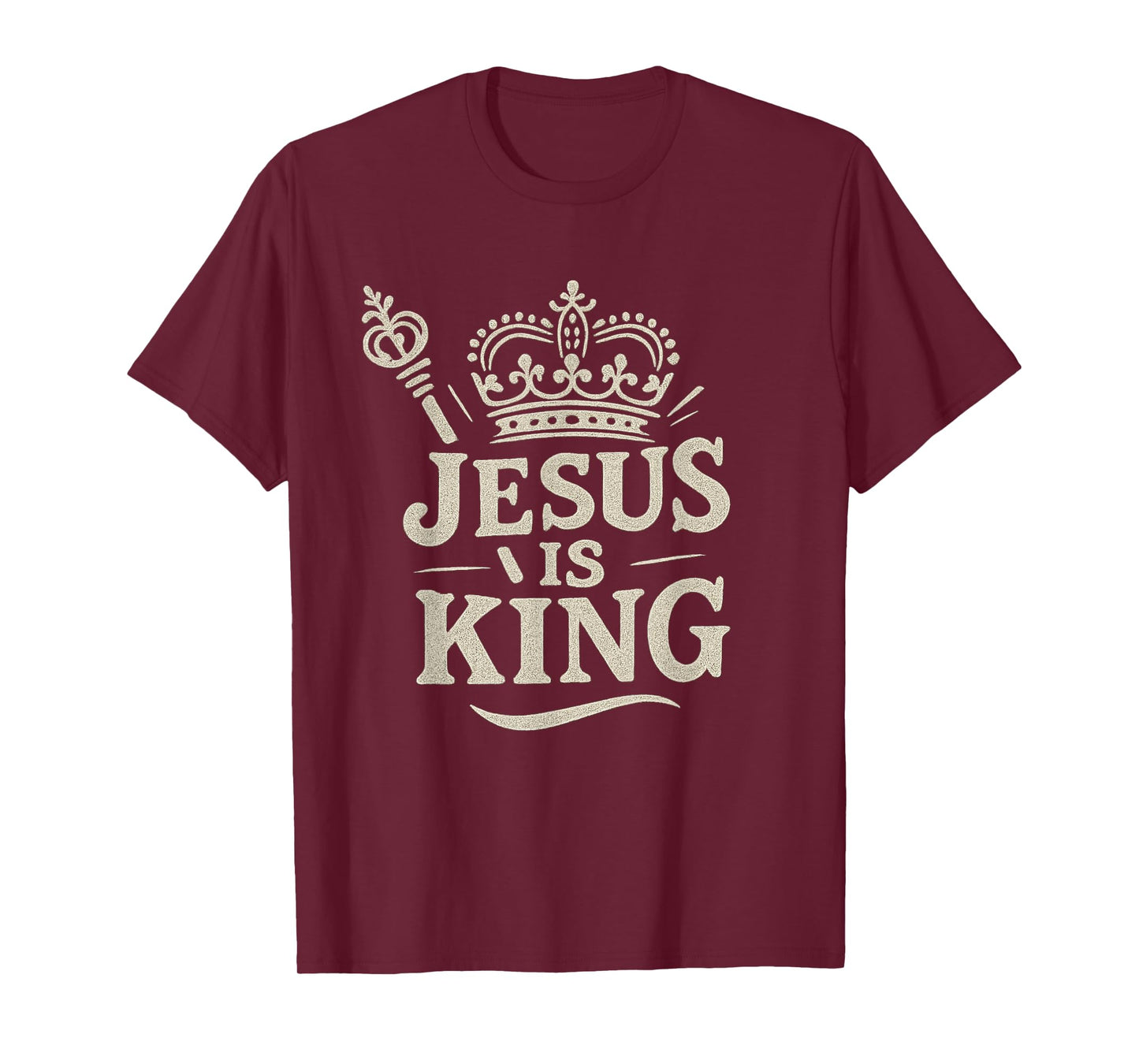 Jesus is King Bold Christian Message T-Shirt