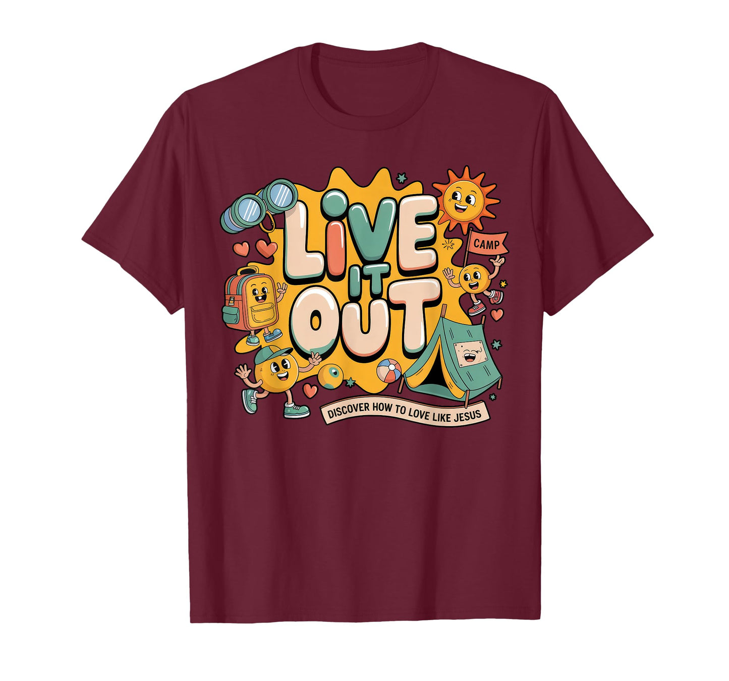 Live it Out Bible School VBS 2025 Christian Youth Camp T-Shirt