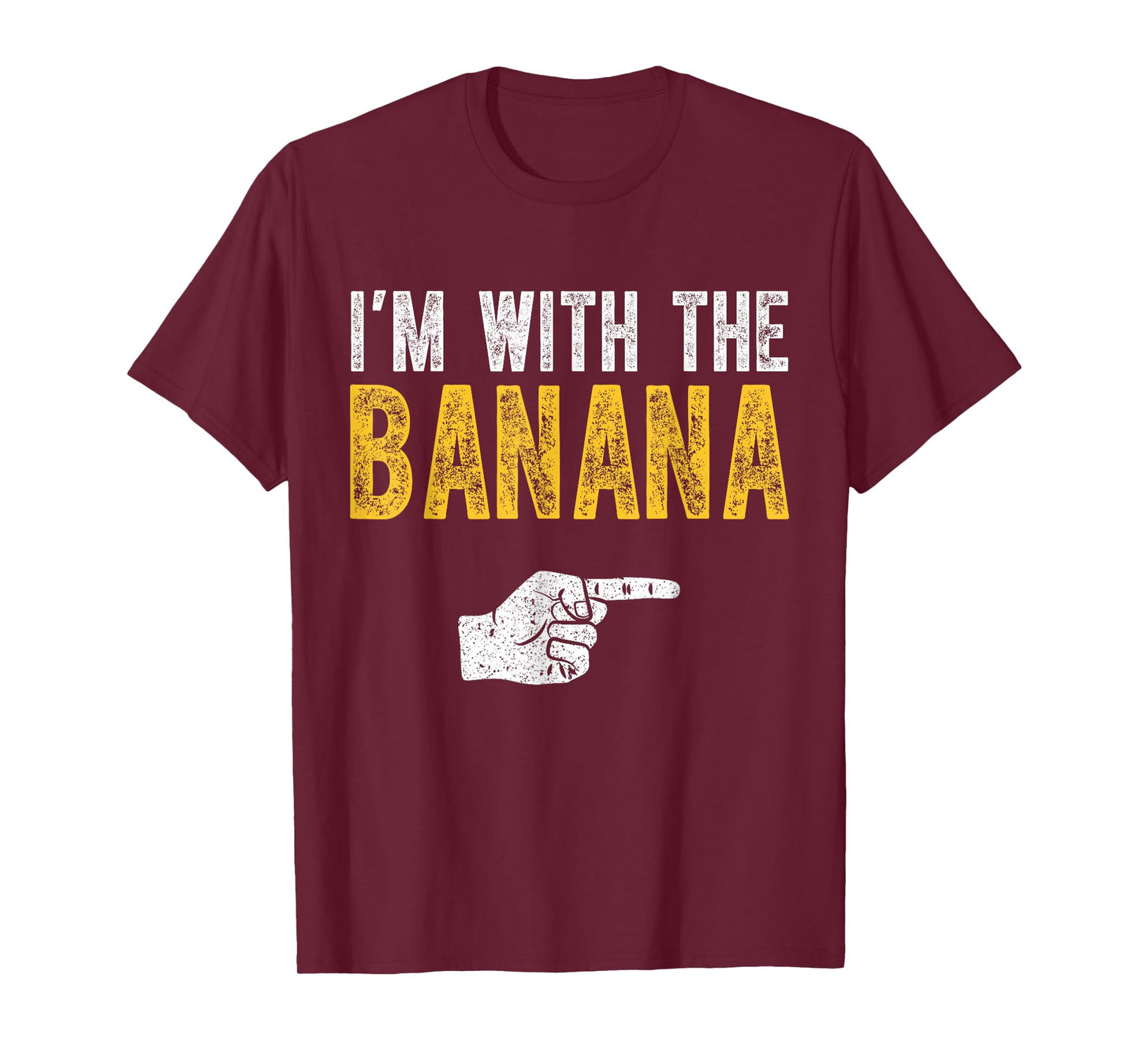 I'm With The Banana Costume Halloween Matching Couple T-Shirt