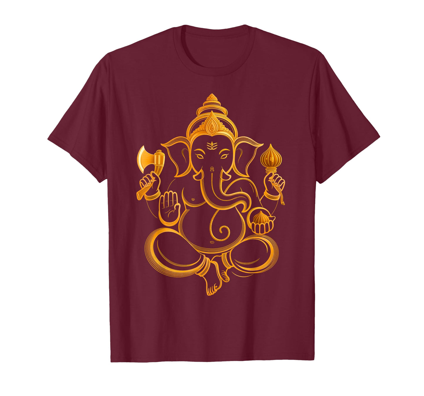 Hindu Ganesha Puja Elephant God India Meditation Yoga Murti T-Shirt