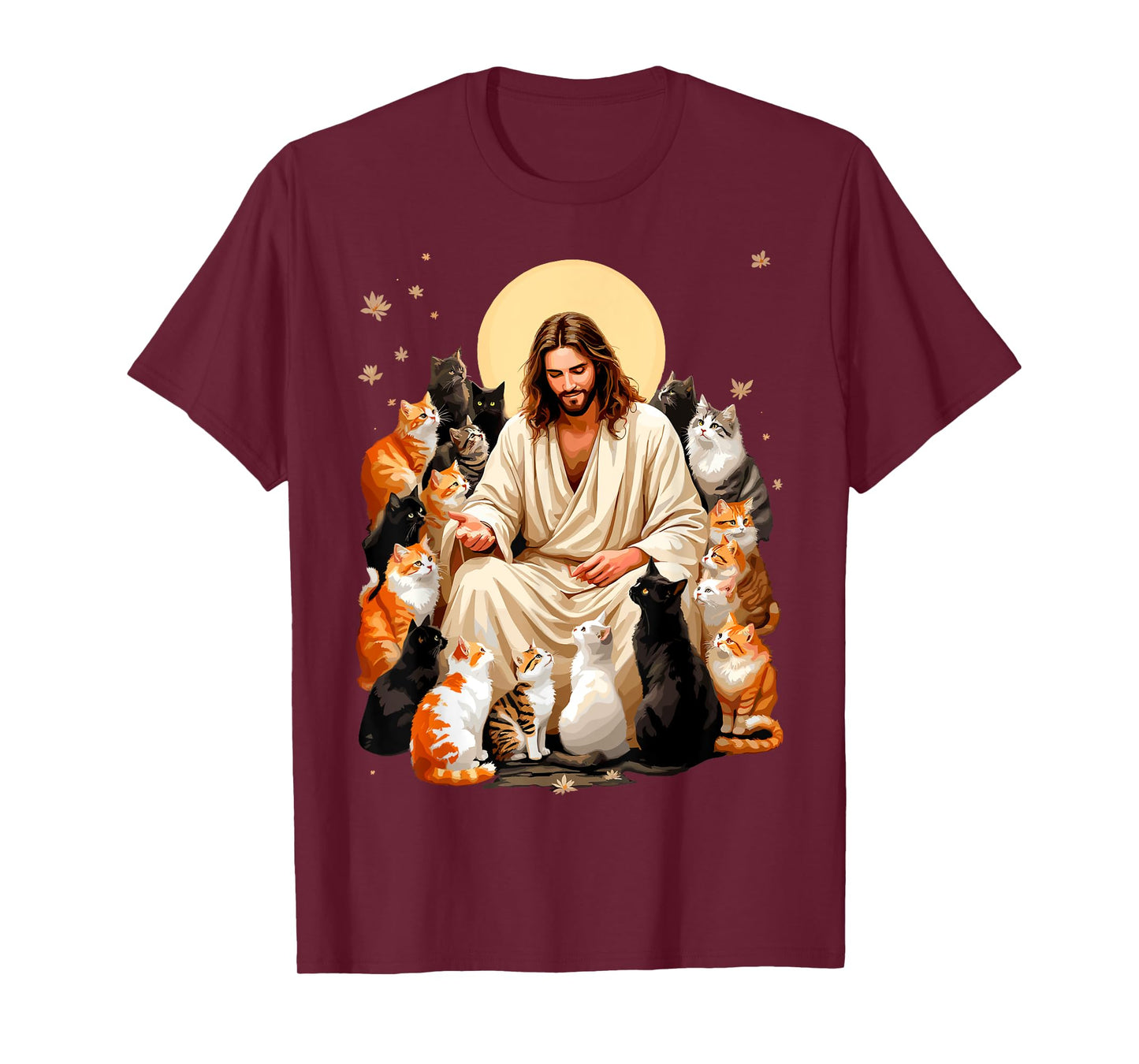 Cats & Jesus Christ Tee Kitty Lover Bible Reader Christian T-Shirt