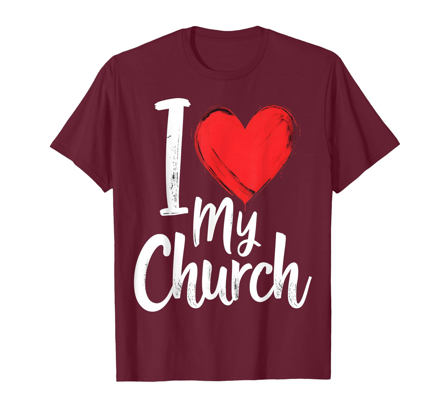 I Love My Church Inspirational Christian T-Shirt