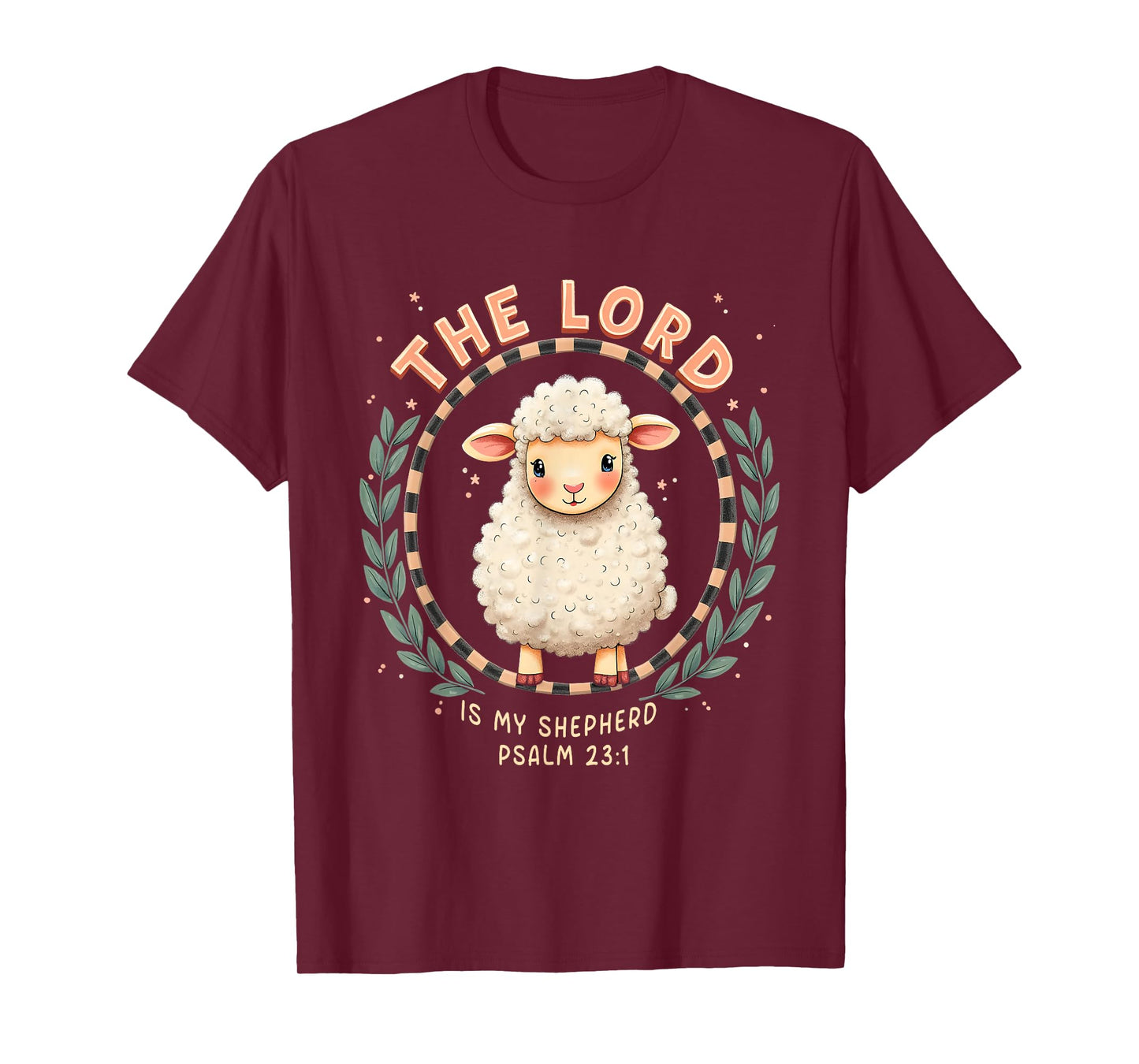 The Lord Is My Shepherd Cute Christian Psalm 23:1 Graphic T-Shirt