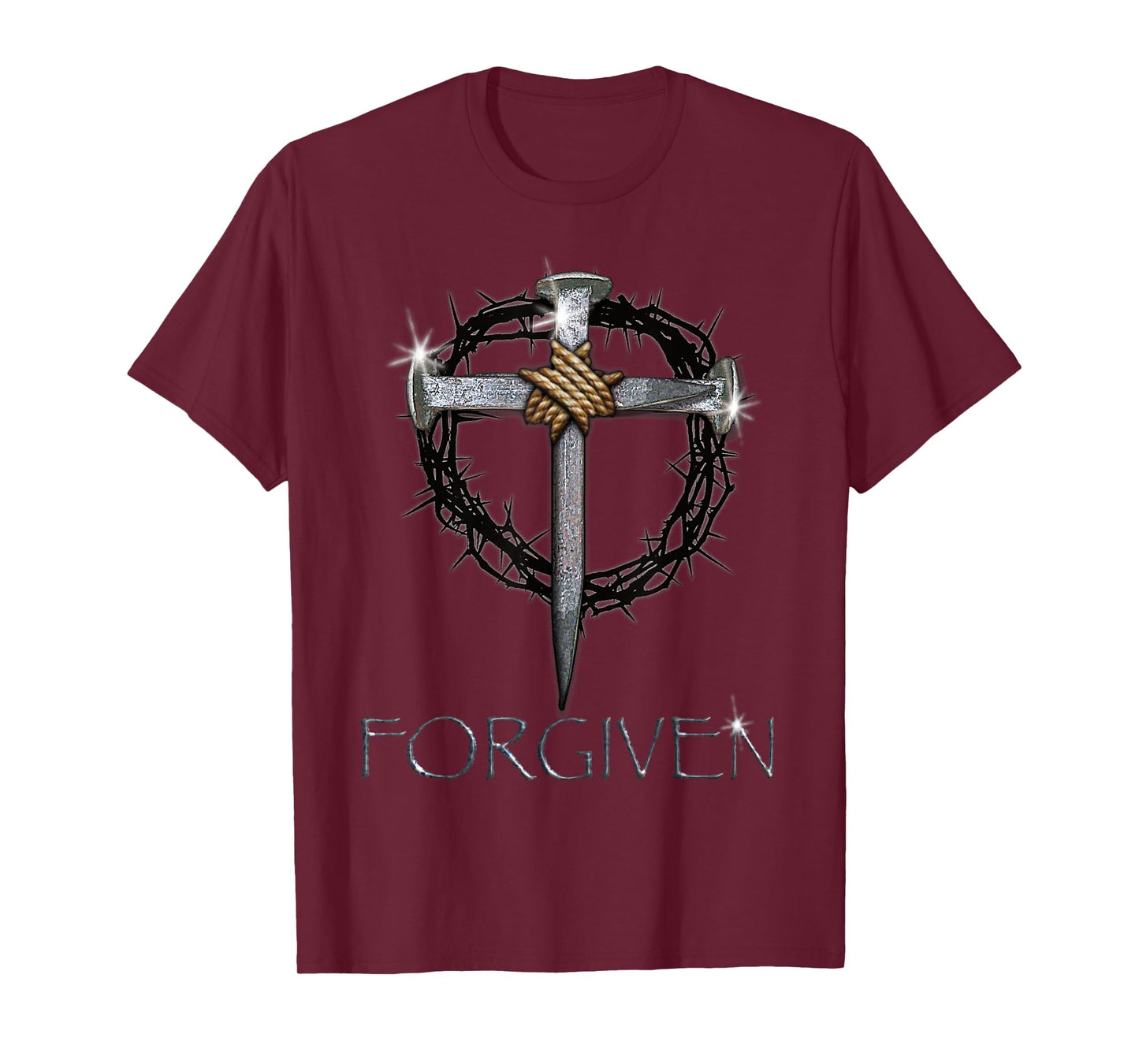 Forgiven - 3 Nails, crown of thorns T-Shirt