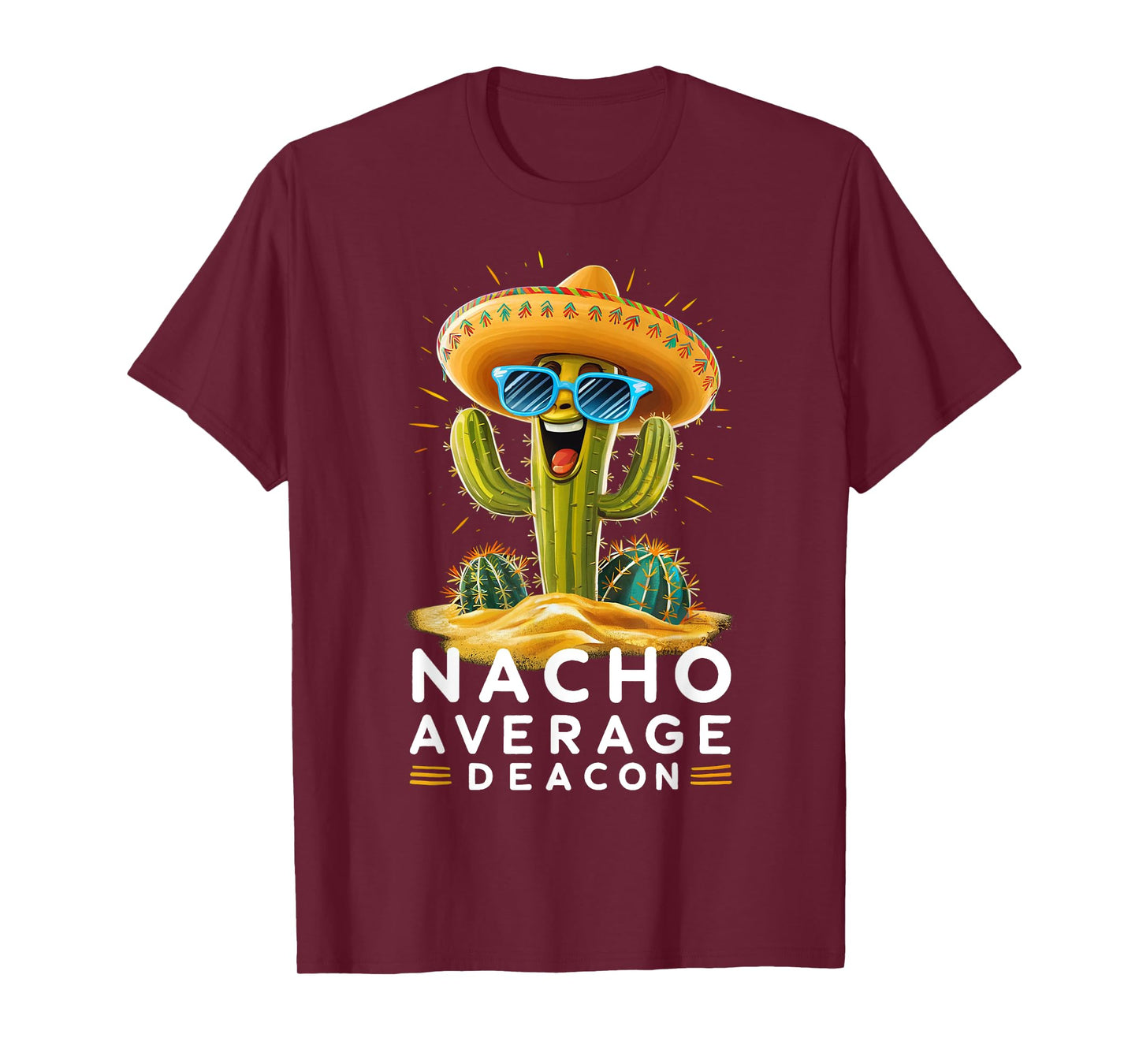 Funny Nacho Average Deacon Church Minister Christian Pastor T-Shirt