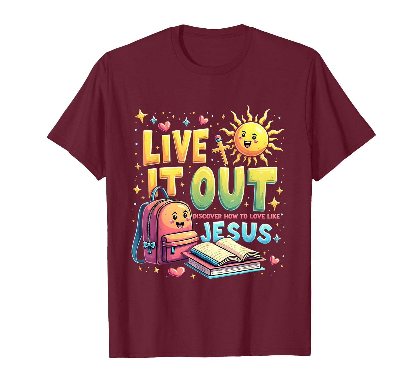 Bible School VBS 2025 Christian Youth Camp Live it Out T-Shirt