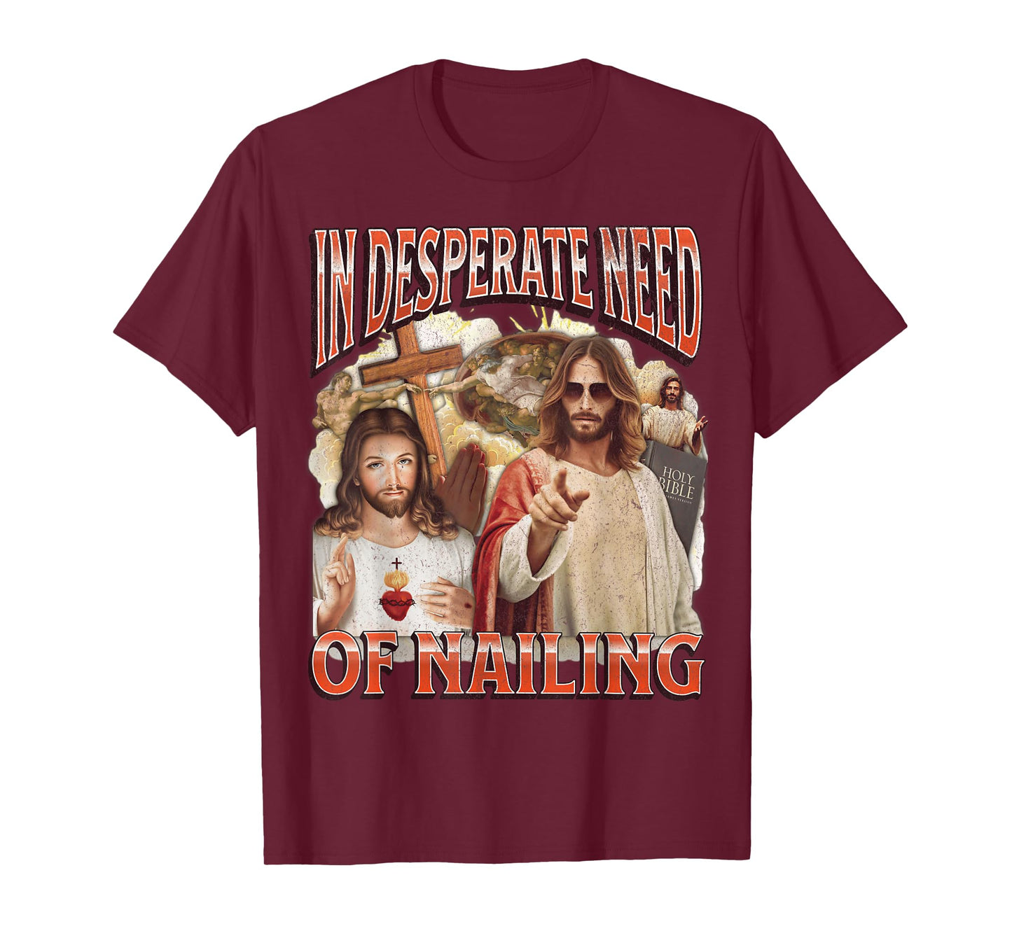 In Need Of Nailing Funny Offensive Jesus Adult Humor Bootleg T-Shirt