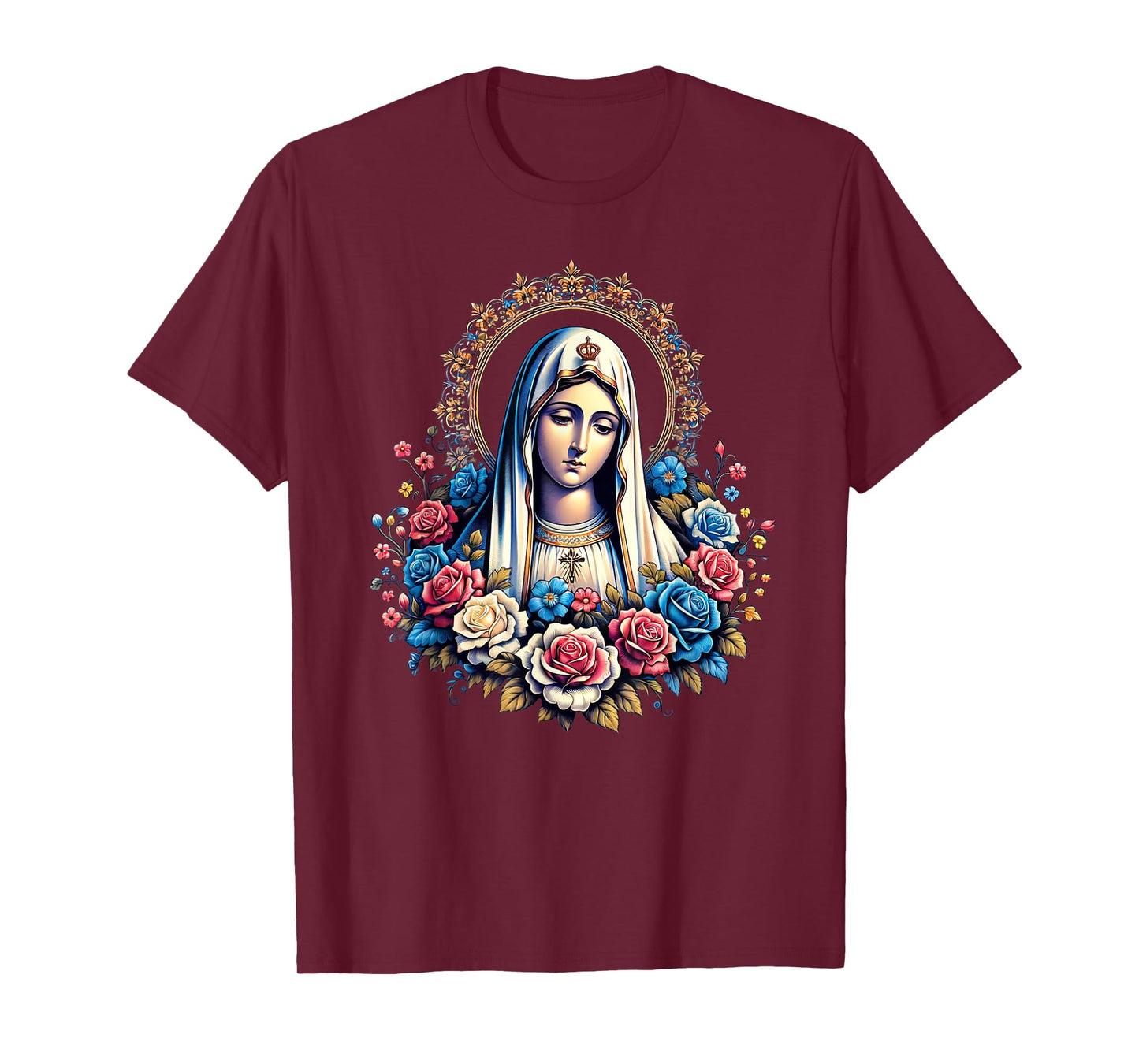 Our Lady Of Fatima Saint Mary Mother Mary Powerful Symbol T-Shirt