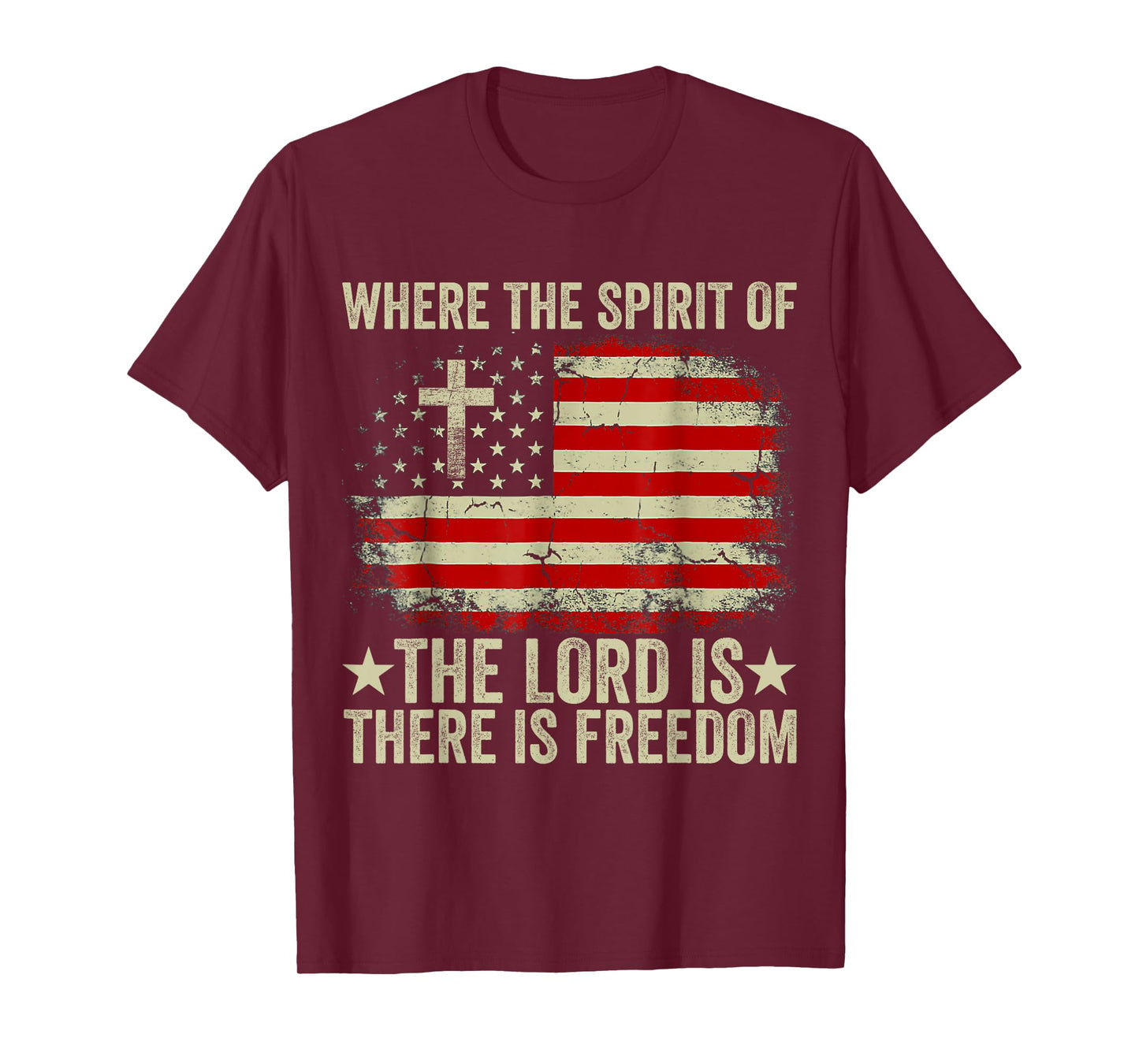 Jesus Shirt Where The Spirit Of The Lord There Is Freedom T-Shirt