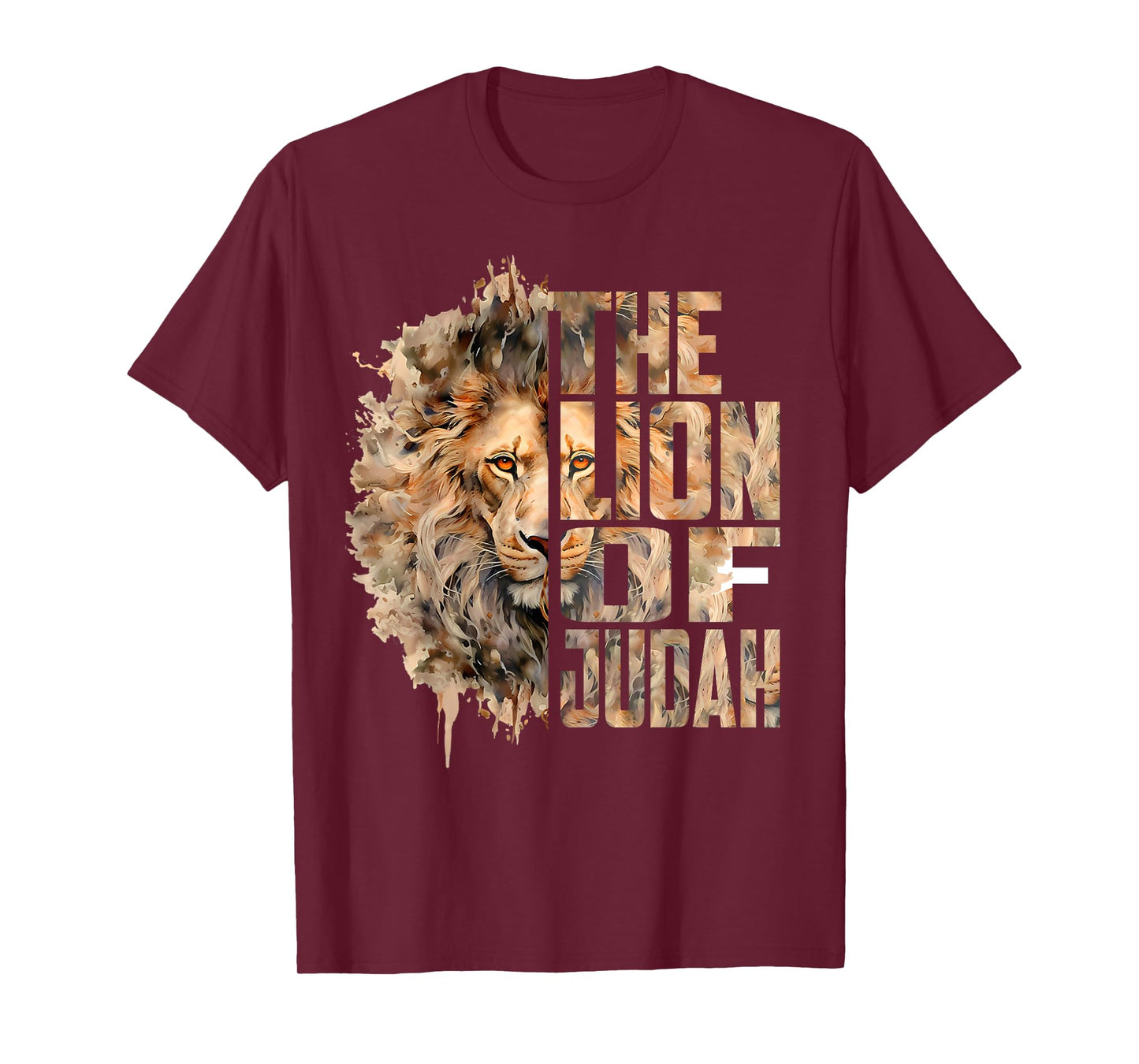 Lion Of Judah Jesus Christian Faith Men Women Gift T-Shirt