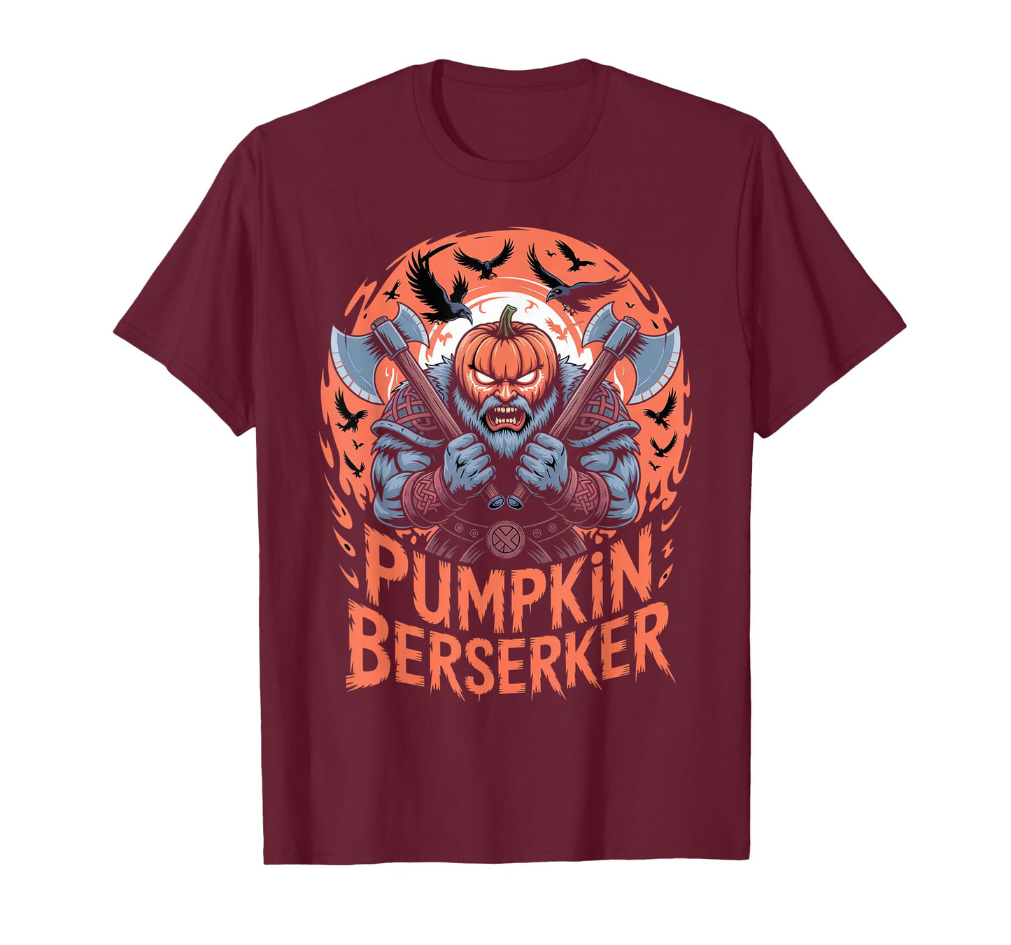Nordic Mythology Pumpkin - Halloween Viking Berserker T-Shirt