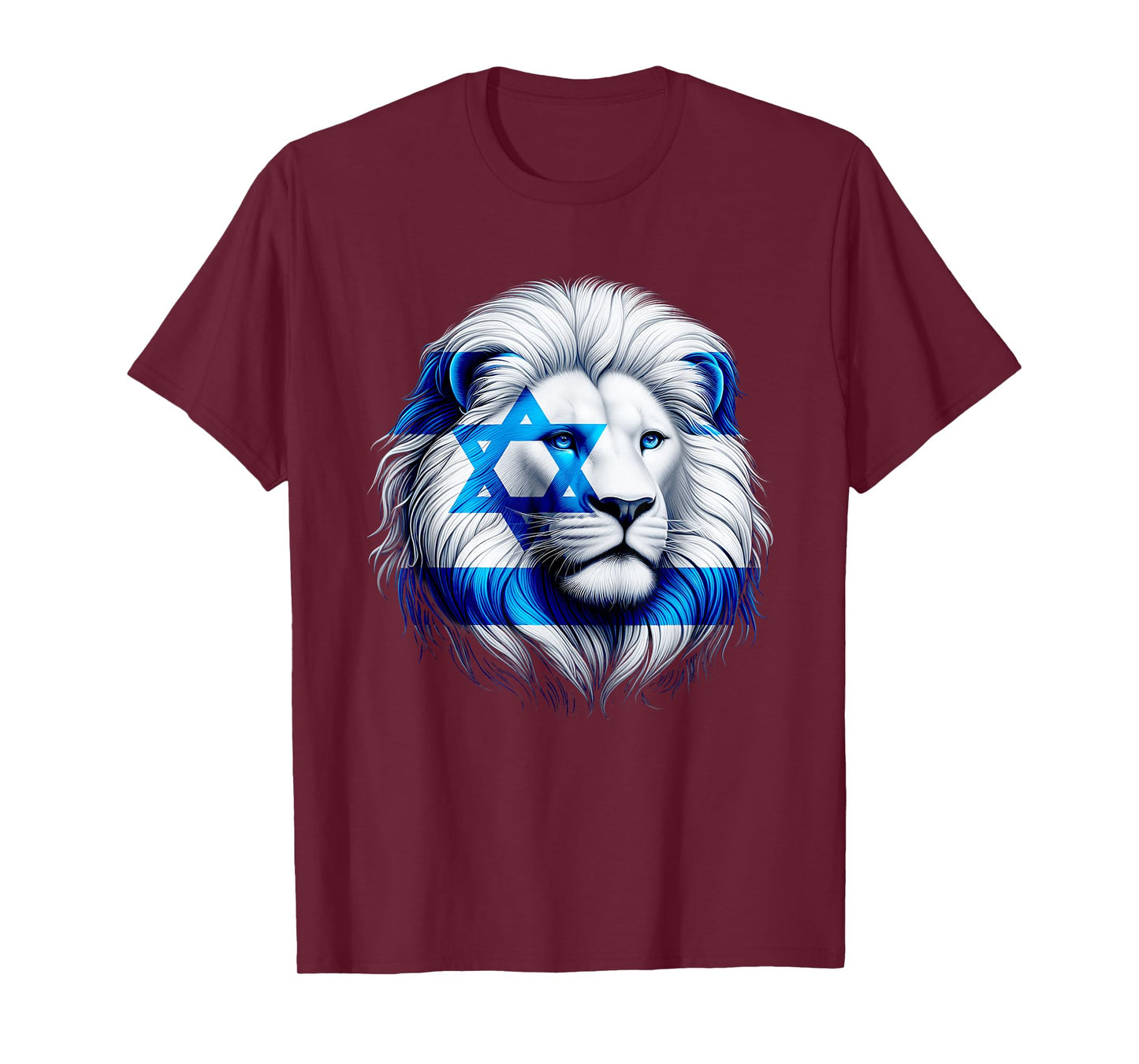 Lion Of Judah Jewish Pride Israel Flag Strength Unity T-Shirt
