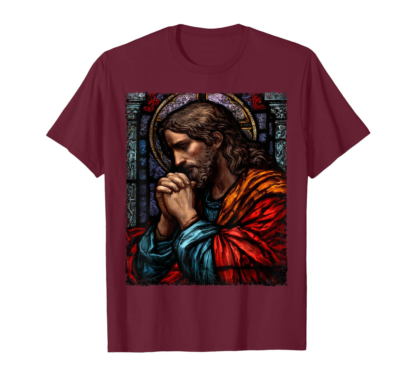 Jesus Christ Praying Catholic Church T-Shirt