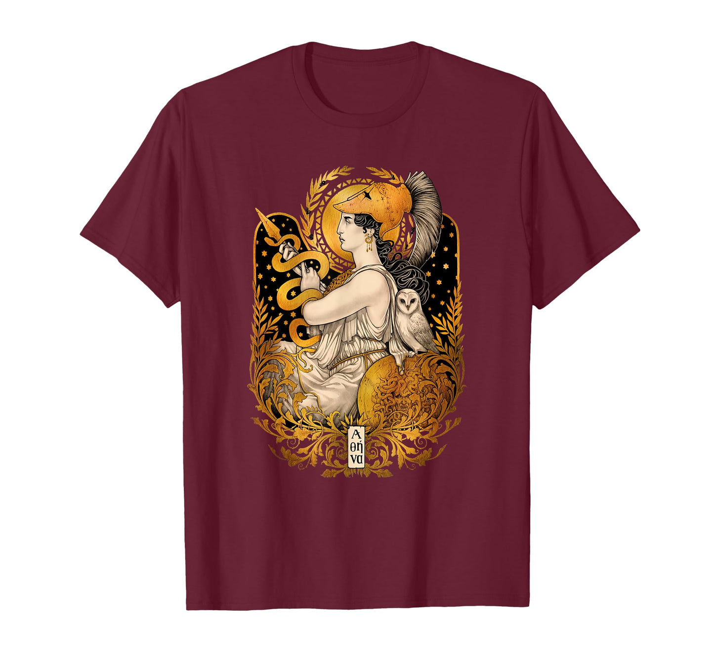 Greek Mythology Ancient Goddess Athena Olympian Deity T-Shirt