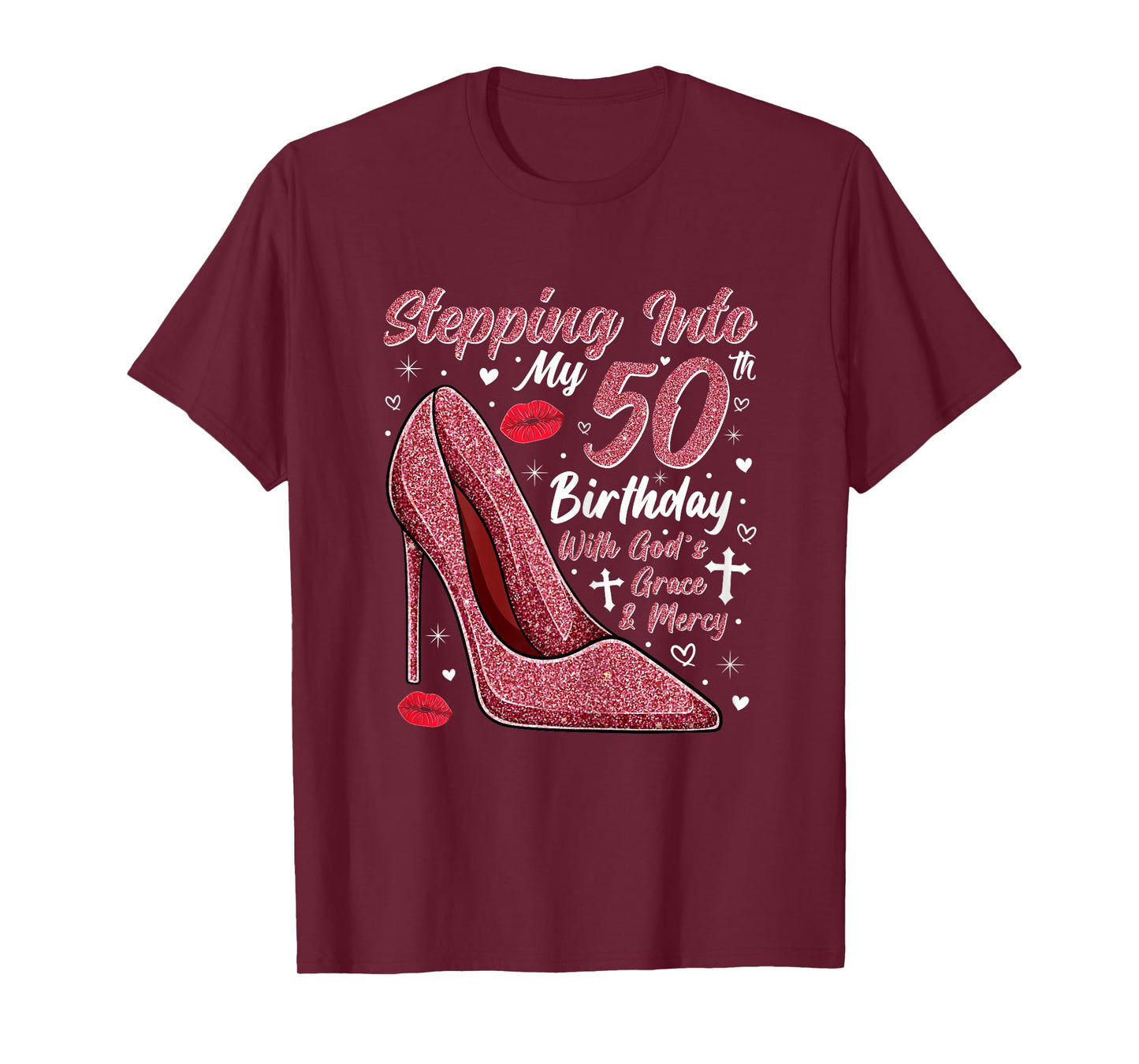 Stepping Into My 50th Birthday Ladies 50 Year Old T-Shirt