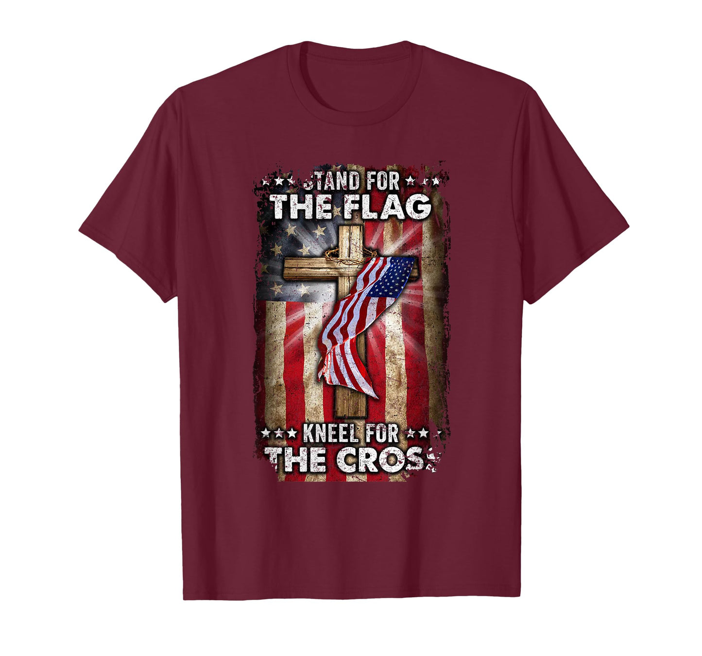 USA Flag Religious Quote 4th of July Christian Faith T-Shirt