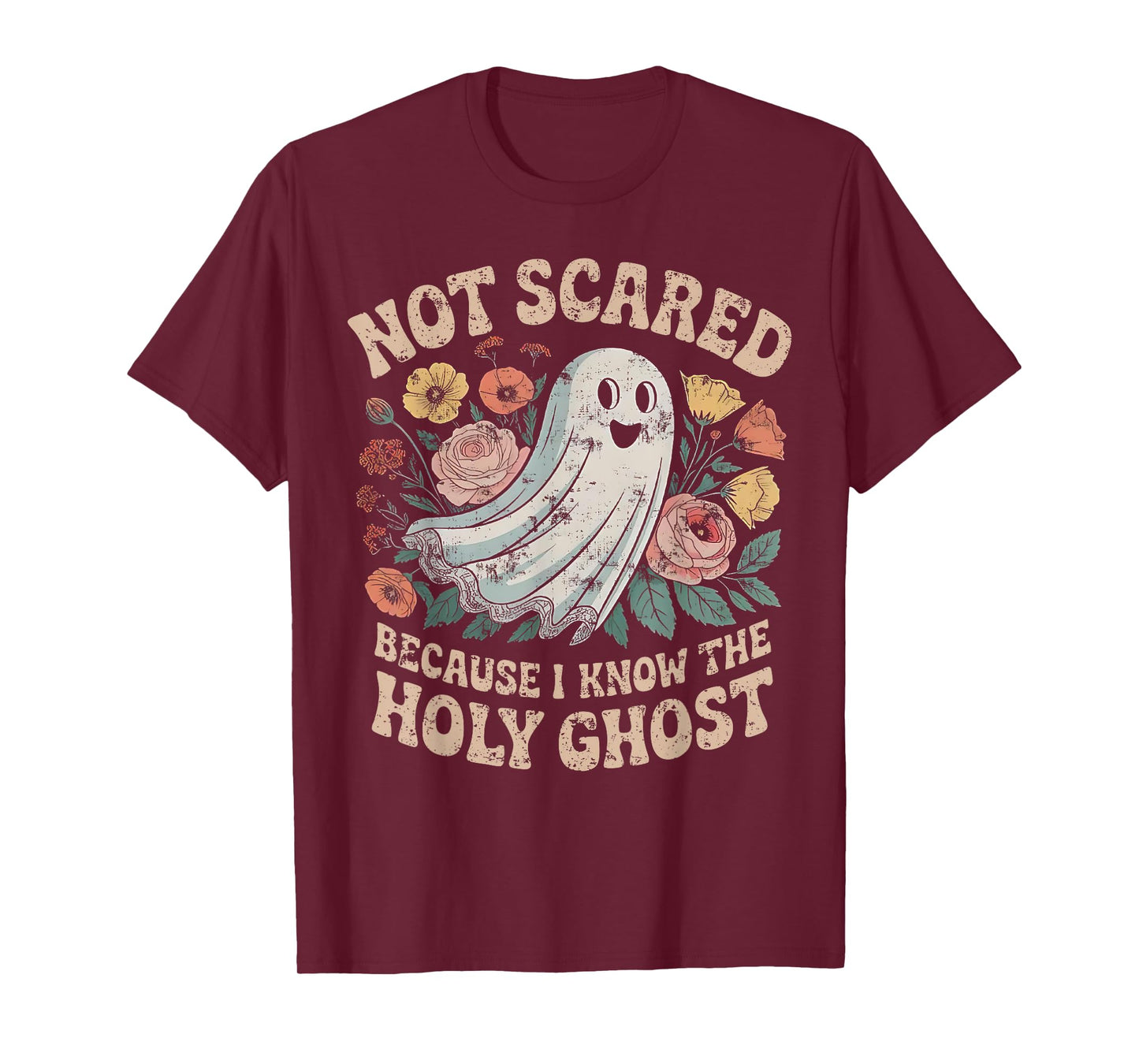 Not Scared Because I Know The Holy Ghost Christian Halloween T-Shirt