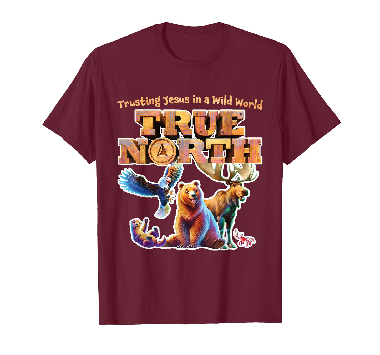 True North Trusting Jesus In A Wild World VBS Jungle Animal T-Shirt
