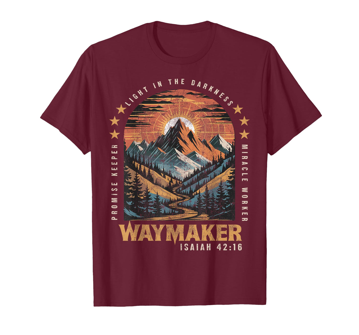 Vintage Waymaker Promise Keeper Miracle Worker Christian T-Shirt