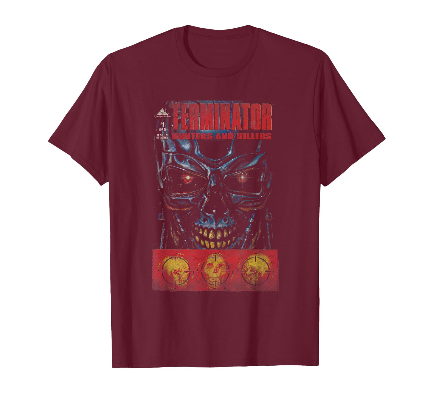 The Terminator Hunters & Killers Vintage Illustration Movie T-Shirt
