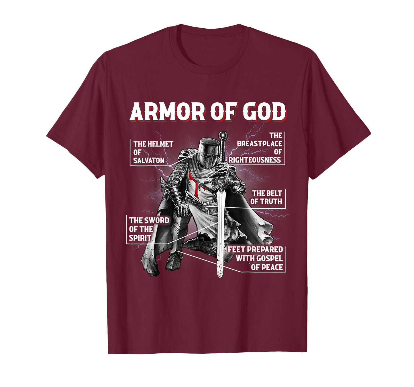 Armor Of God Bible Verse Cool,Ephesians 6:11 Christian Bible T-Shirt