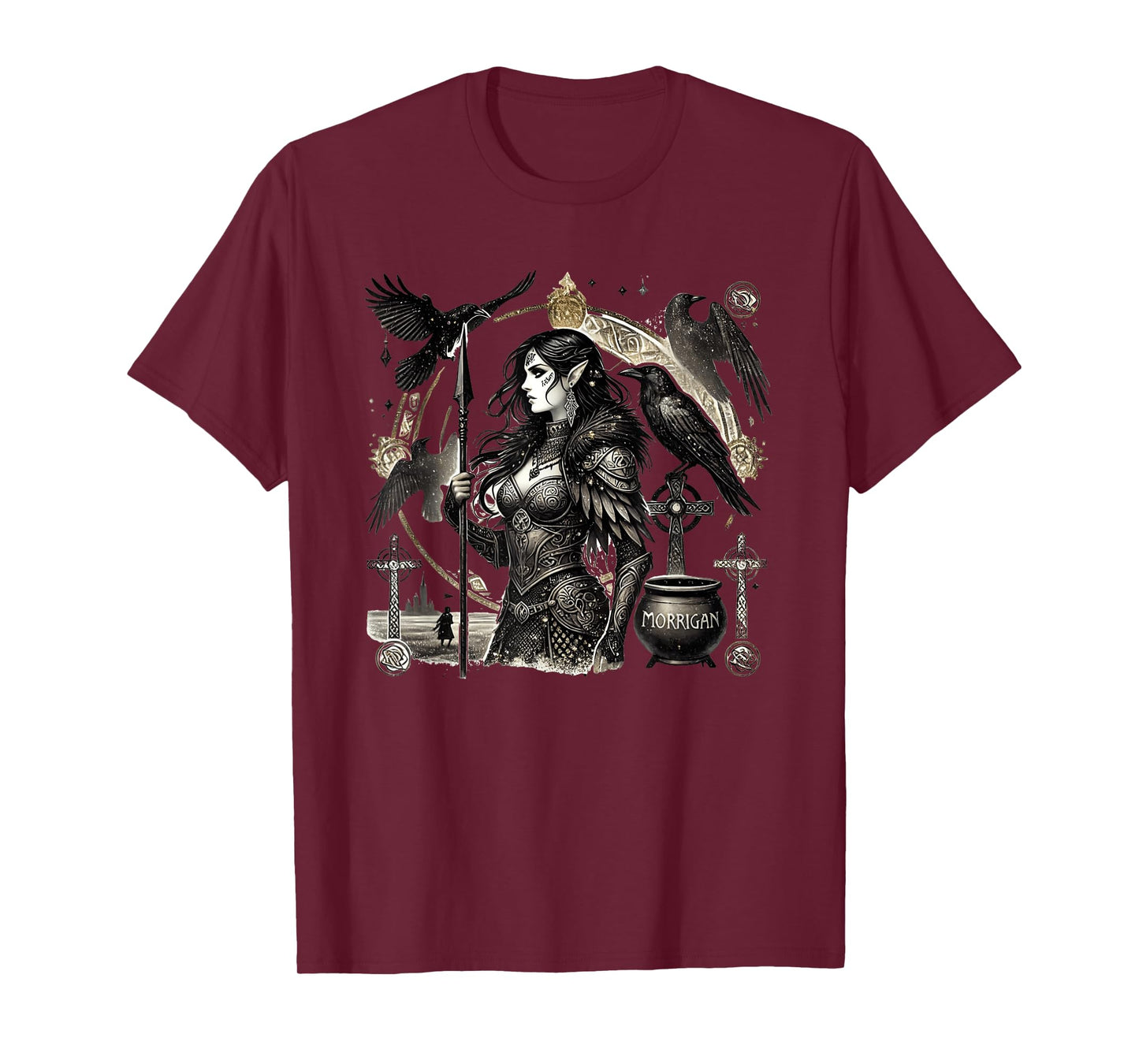 The Morrigan: Celtic Goddess of War and Fate, Raven Power T-Shirt