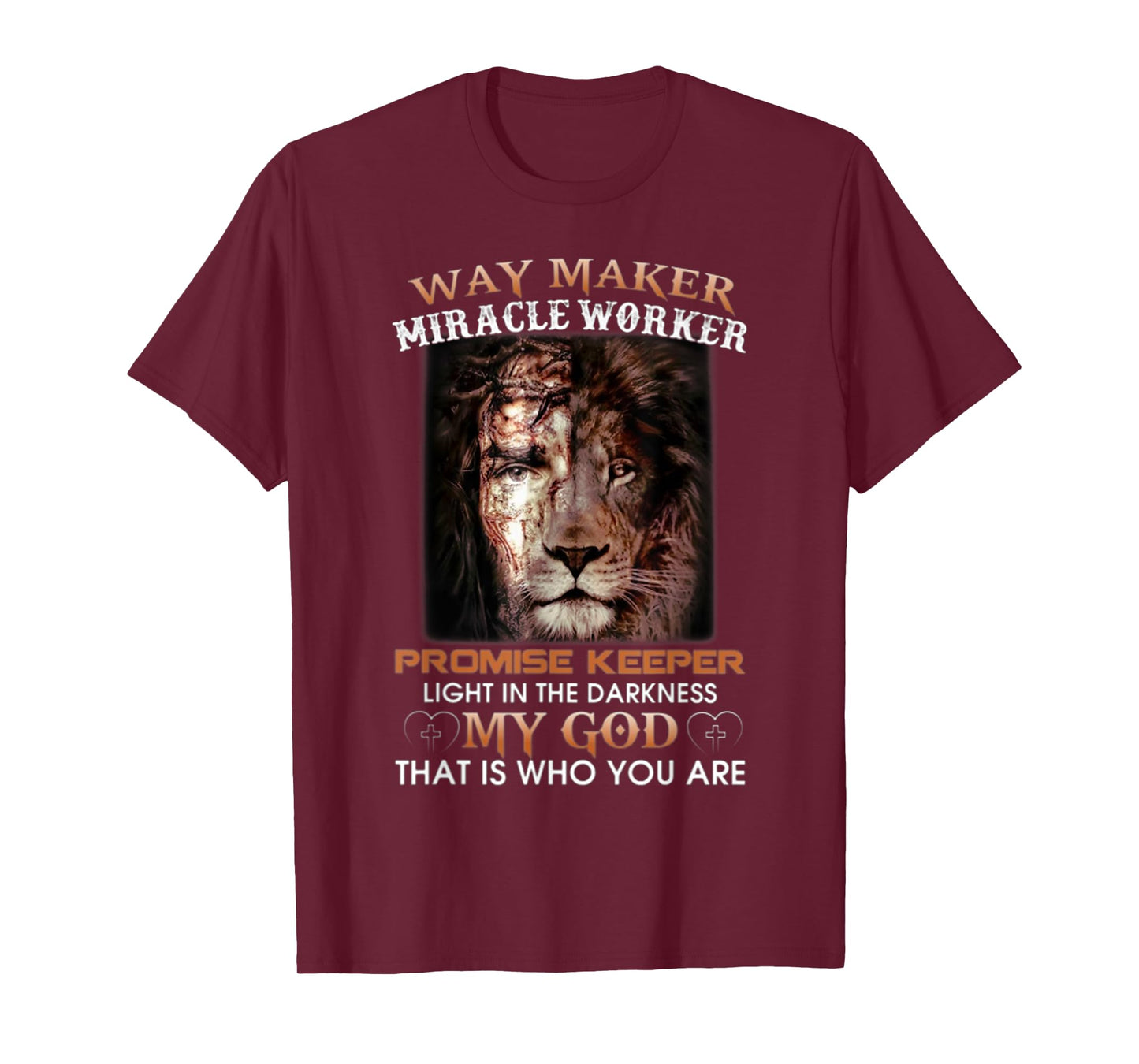 Lion-Way-Maker-Miracle-Worker-Promise-Keeper T-Shirt