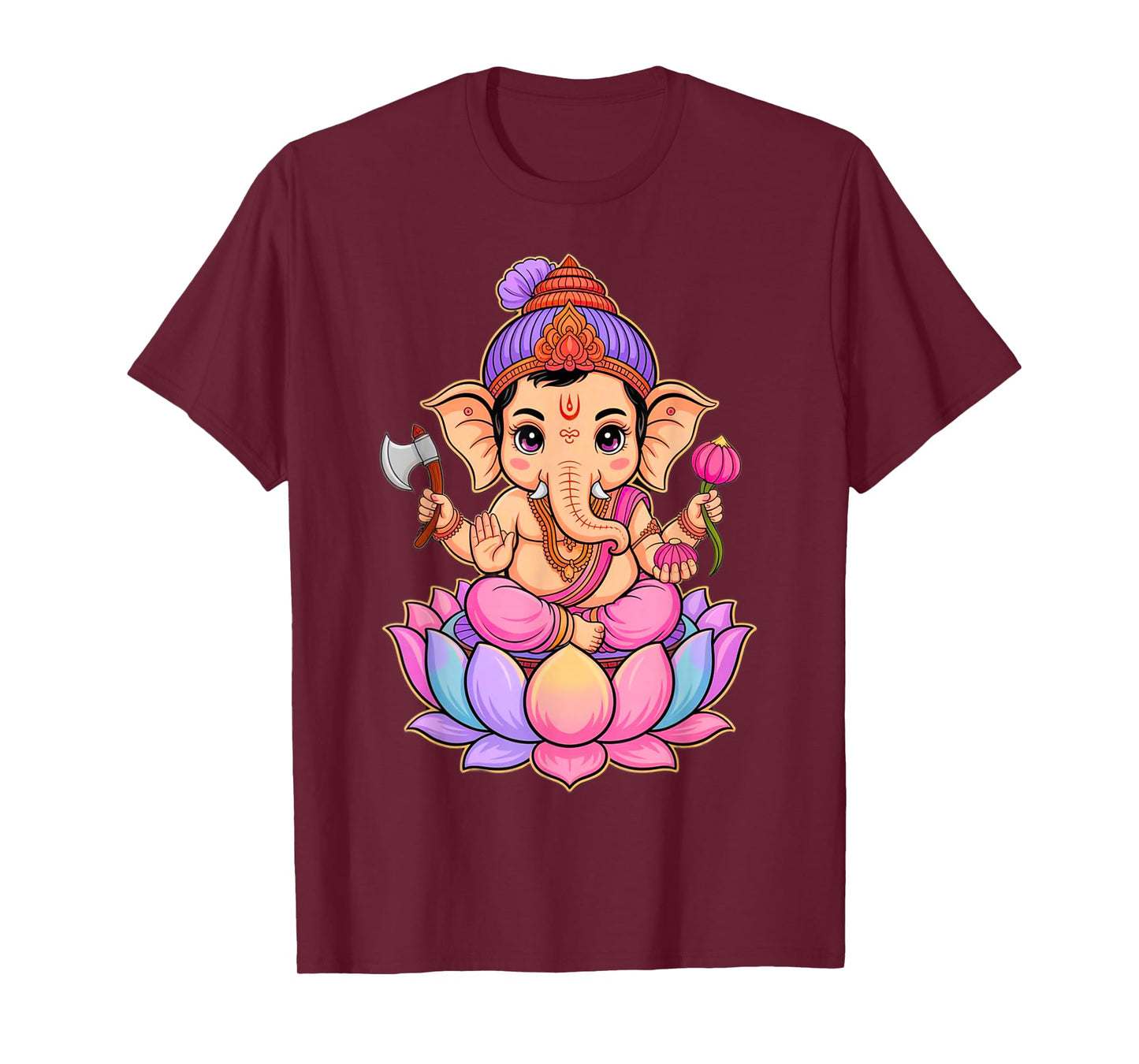 Hindu Ganesha Puja Elephant God India Meditation Yoga Murti T-Shirt