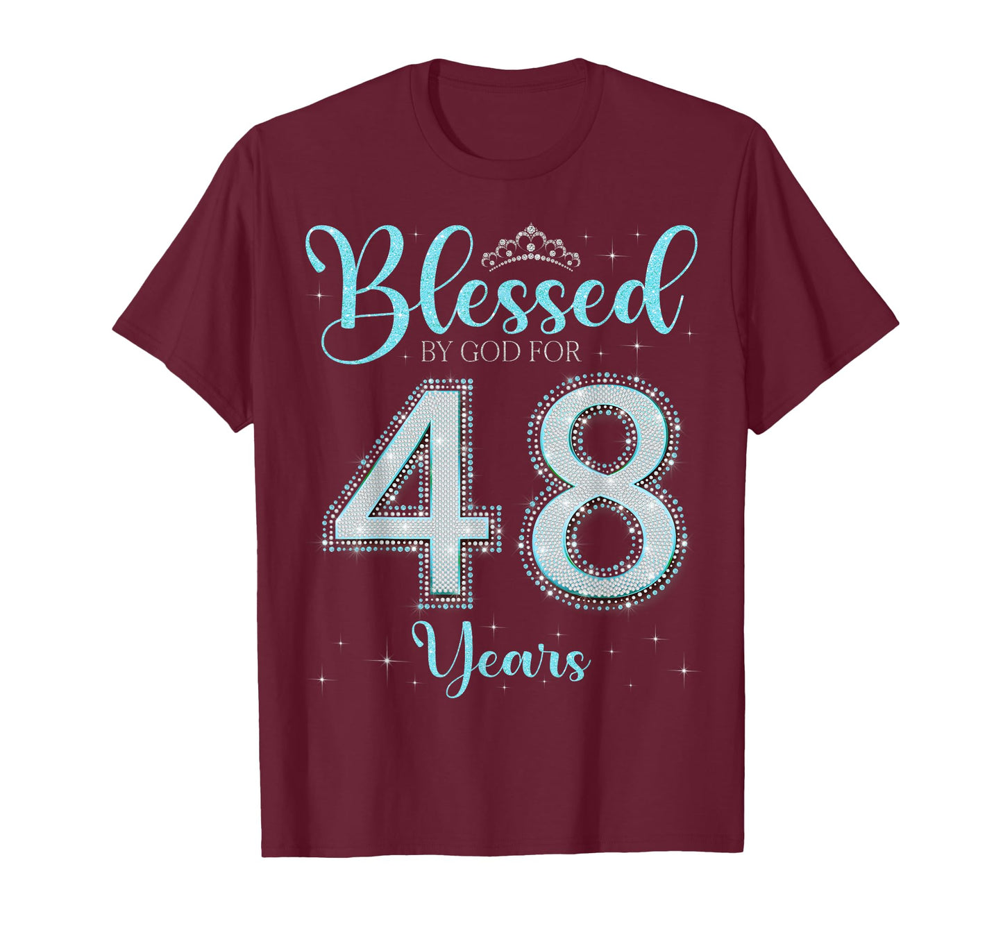 Blessed By God For 48 Years Old 48th Birthday 48th Bday T-Shirt