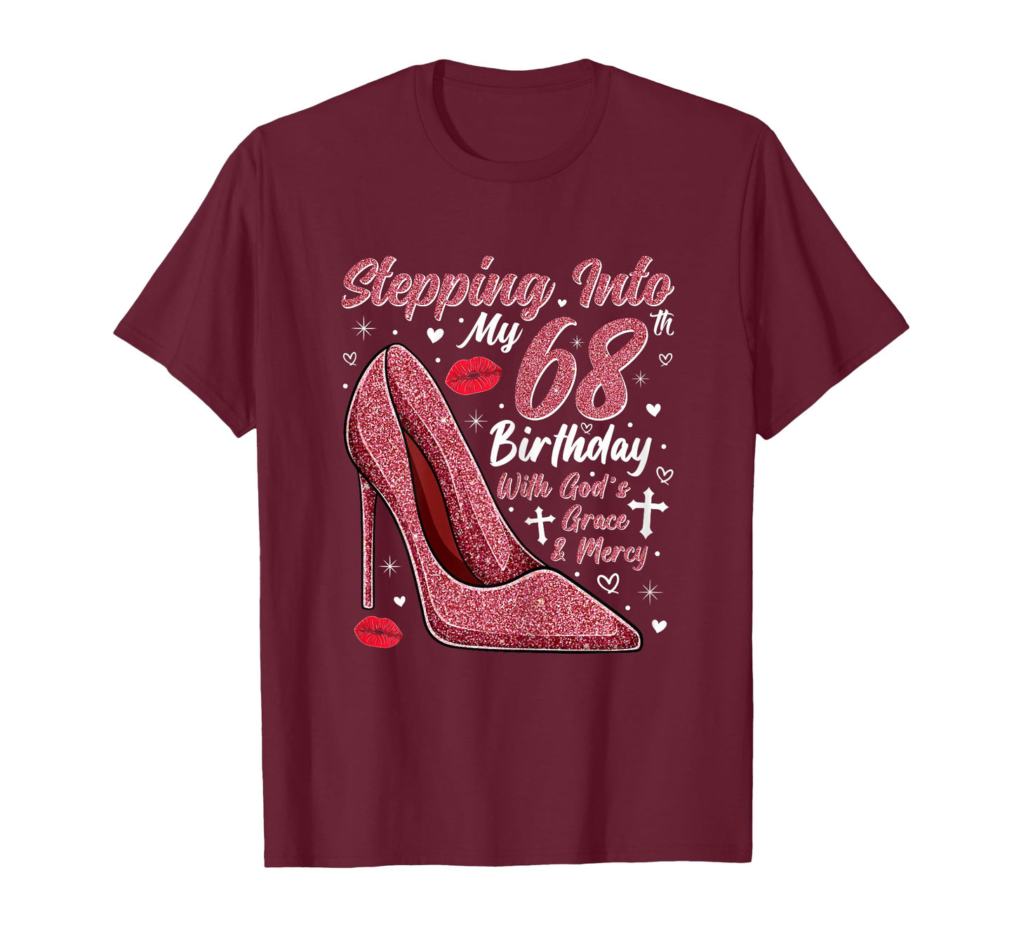 Stepping Into My 68th Birthday Ladies 68 Year Old T-Shirt
