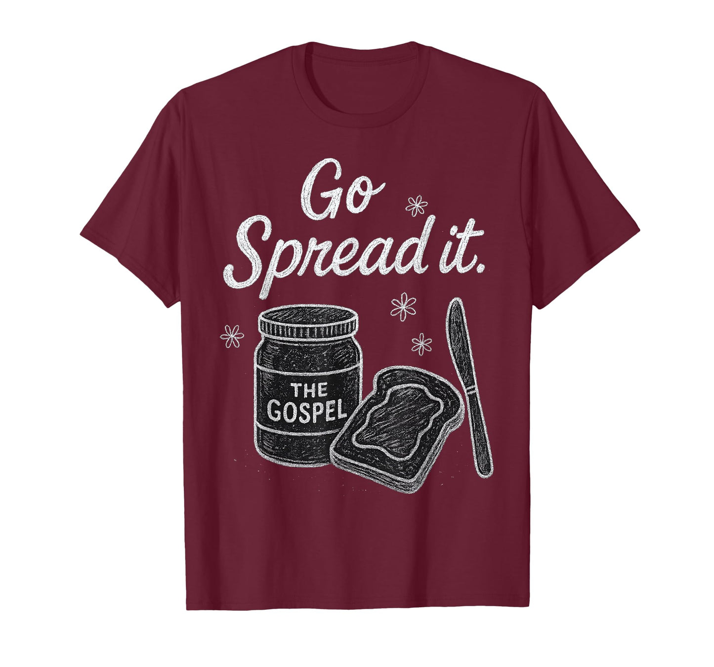 Jar with The Gospel Vintage Chalk Art Christian Faith T-Shirt