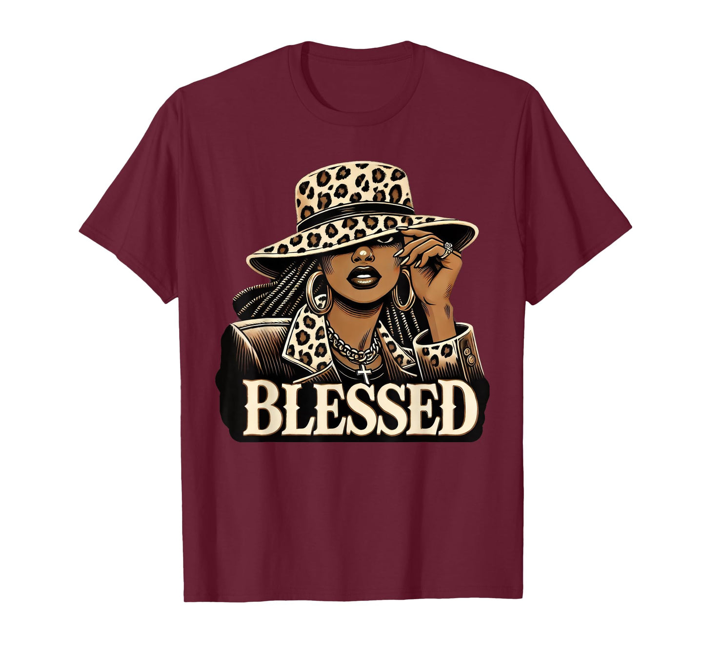 Blessed Black Cowgirl Western Swag African Christian Woman T-Shirt