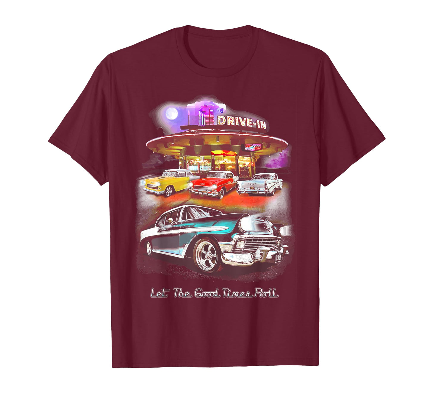 55 57 50 90s Chevys Bel Air TriFive Retro Classic car T-Shirt