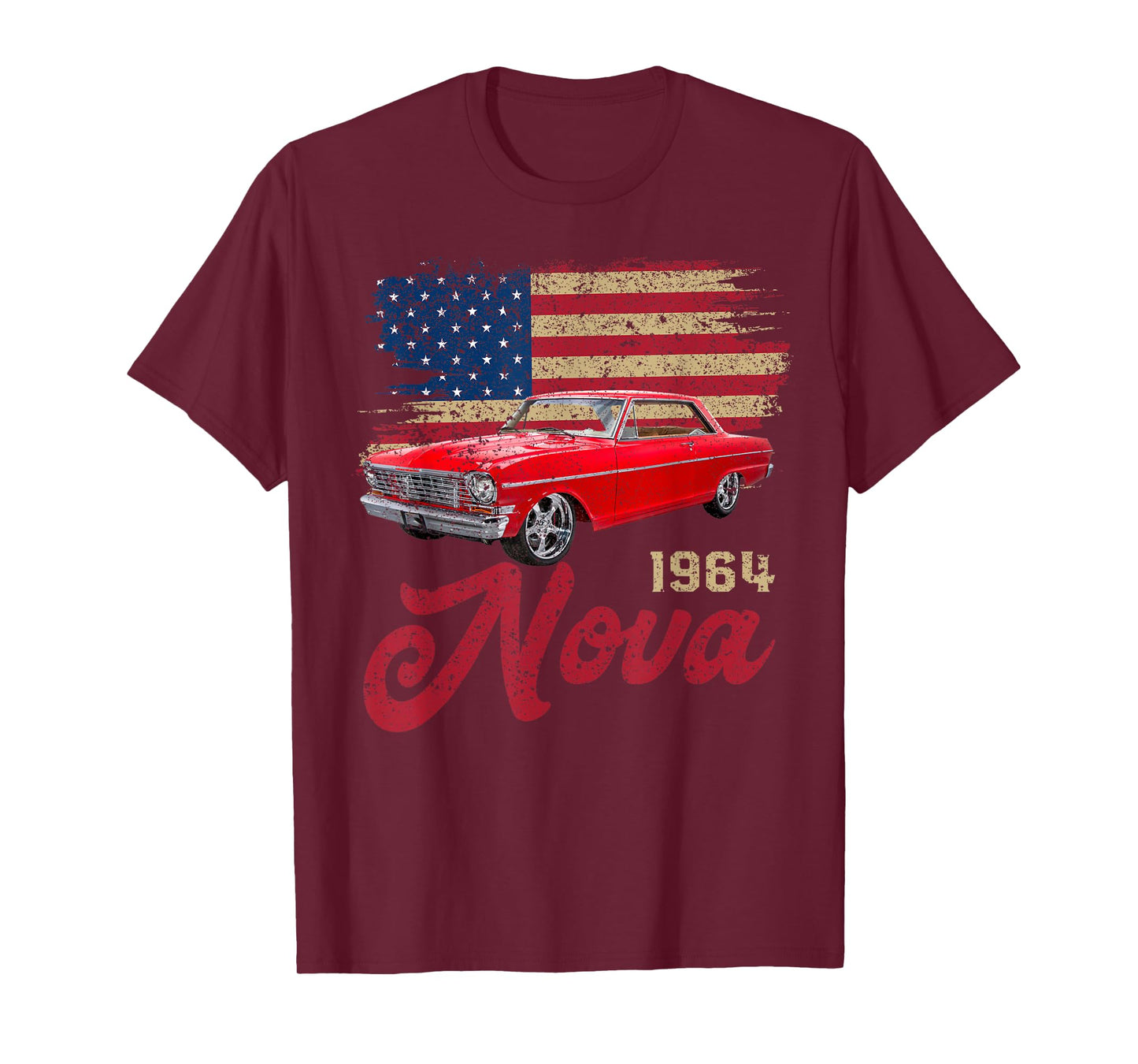 Jersey Style Nova 64 1964 Classic Old School Muscle Car T-Shirt