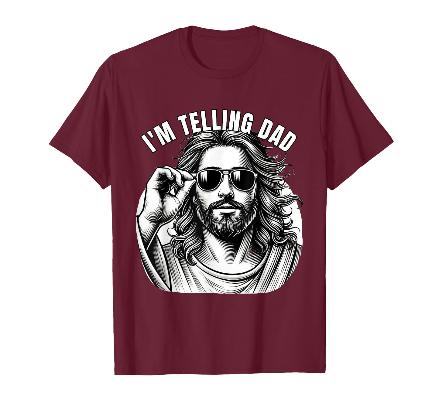 Funny Jesus Meme I'm Telling Dad Jesus Christian T-Shirt