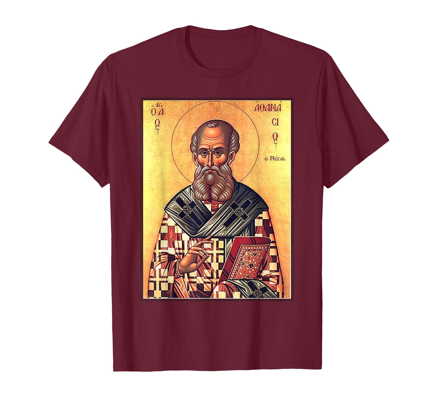 St. Athanasius of Alexandria Eastern Orthodox Byzantine Art T-Shirt