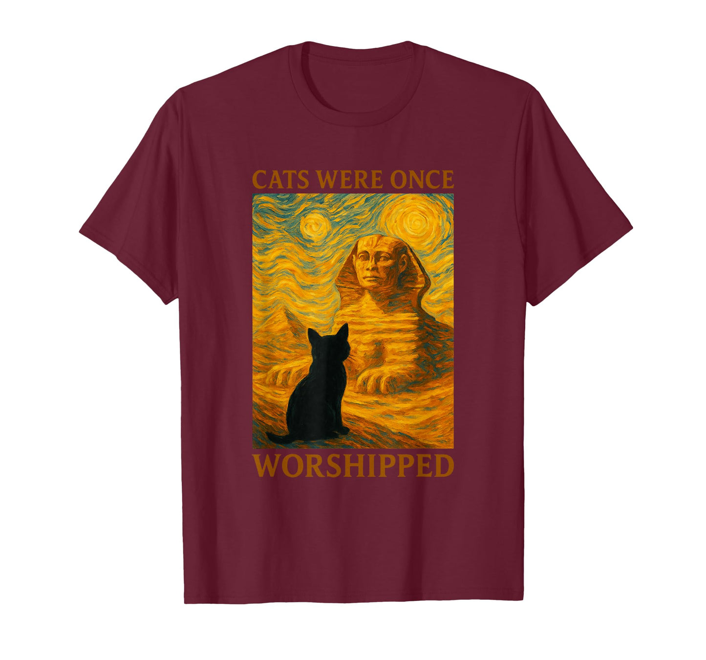 Cats Worshipped As Gods Ancient Egypt Funny Cat T-Shirt