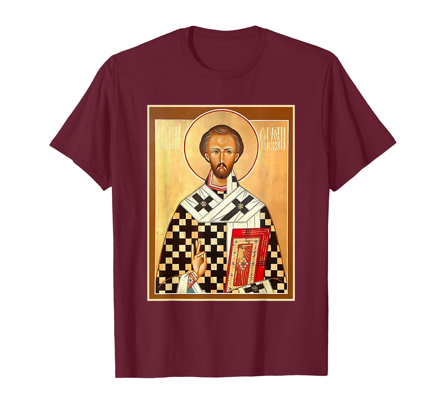St. John Chrysostom Eastern Orthodox Byzantine Art Church T-Shirt