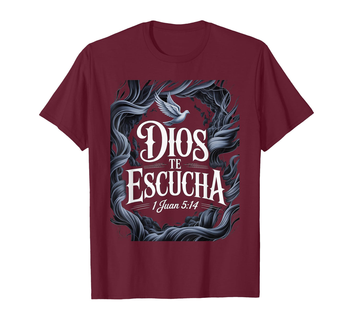 Dios Te Escucha – 1 Juan 5:14 Spanish Bible Verse Christian T-Shirt