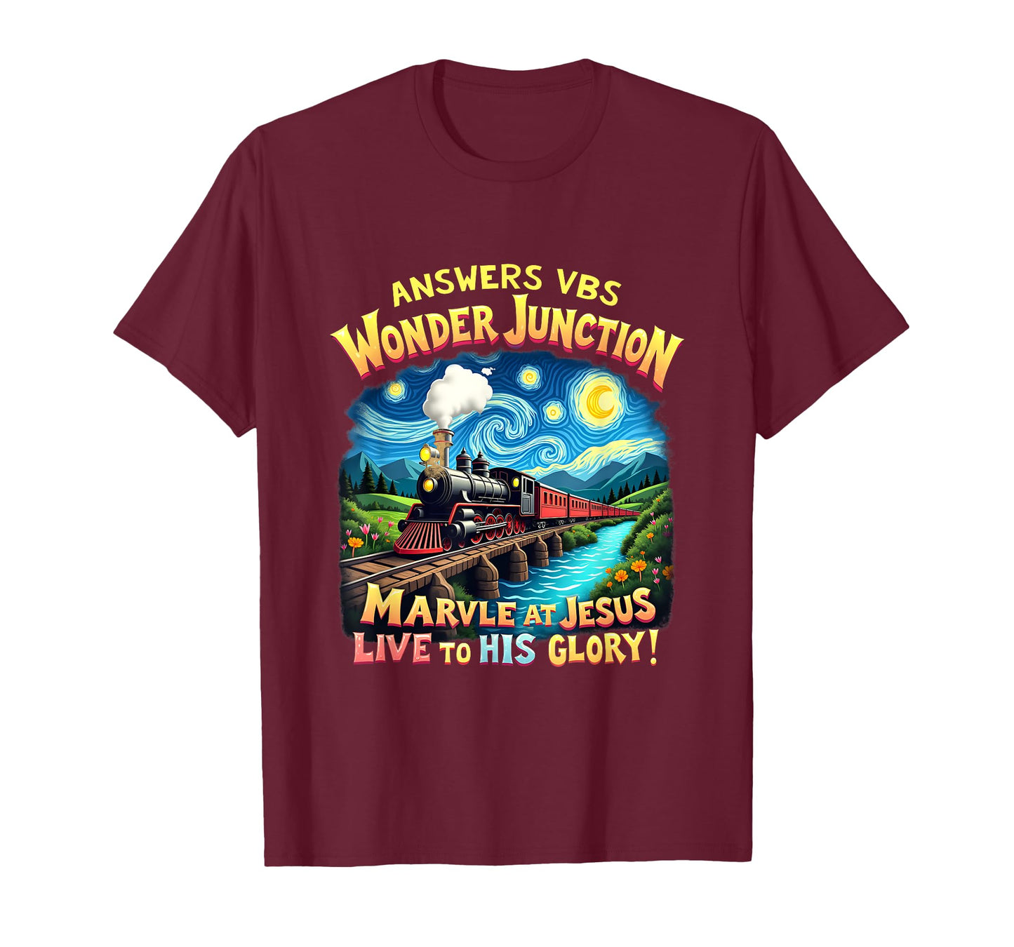 Camp Junction His Glory Jesus VBS 2025 Wonder T-Shirt