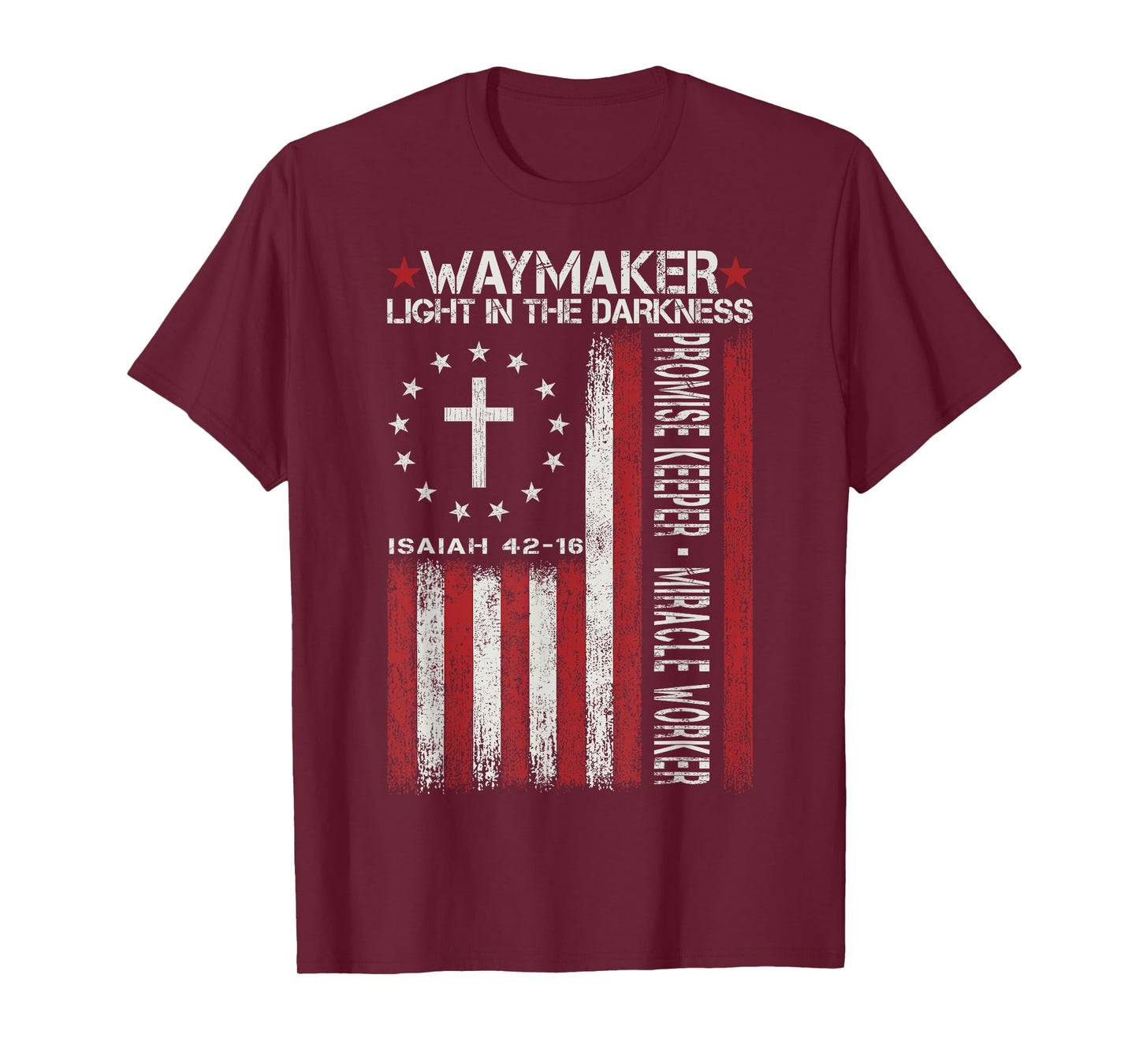 Waymaker God Jesus Christian Bible Faith Cross Religious T-Shirt