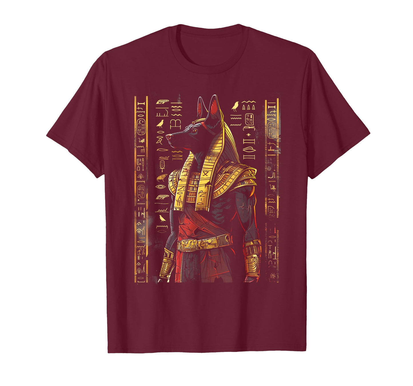 Anubis Egyptian Hieroglyphics Egyptian God T-Shirt