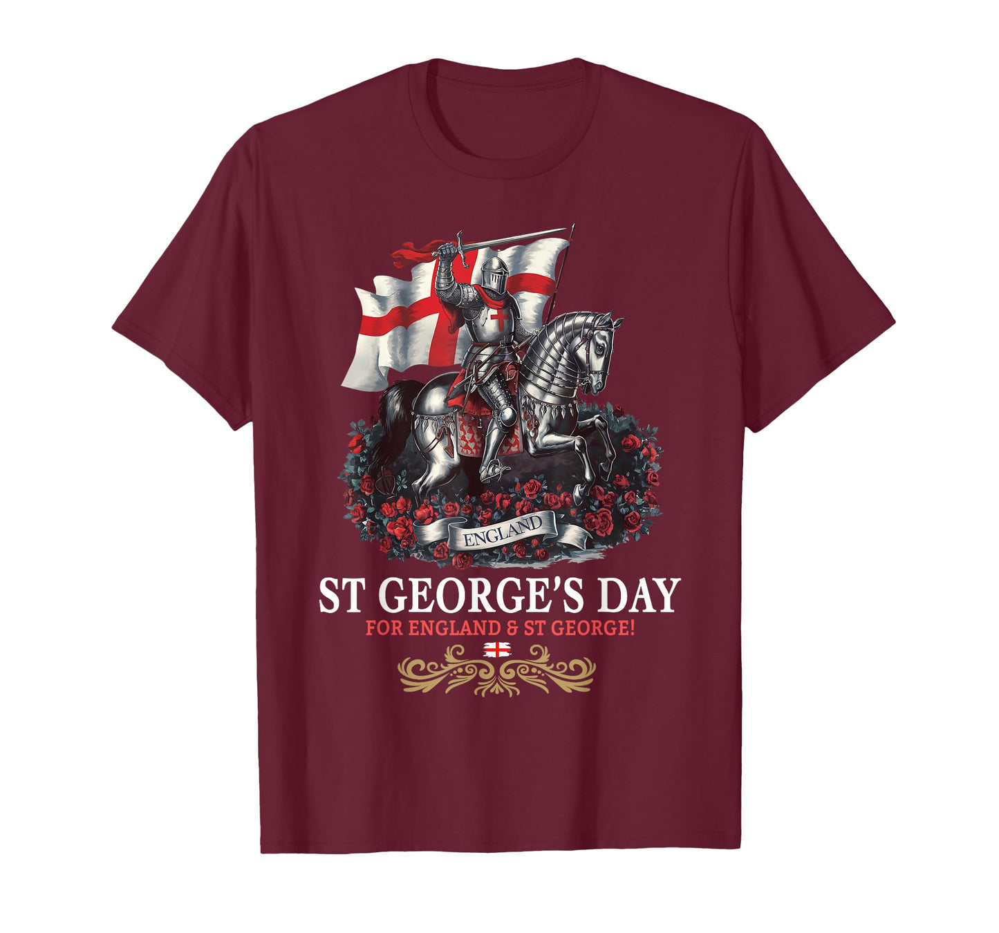 St Georges Day Outfit Idea Men & Knight Horse Saint George T-Shirt