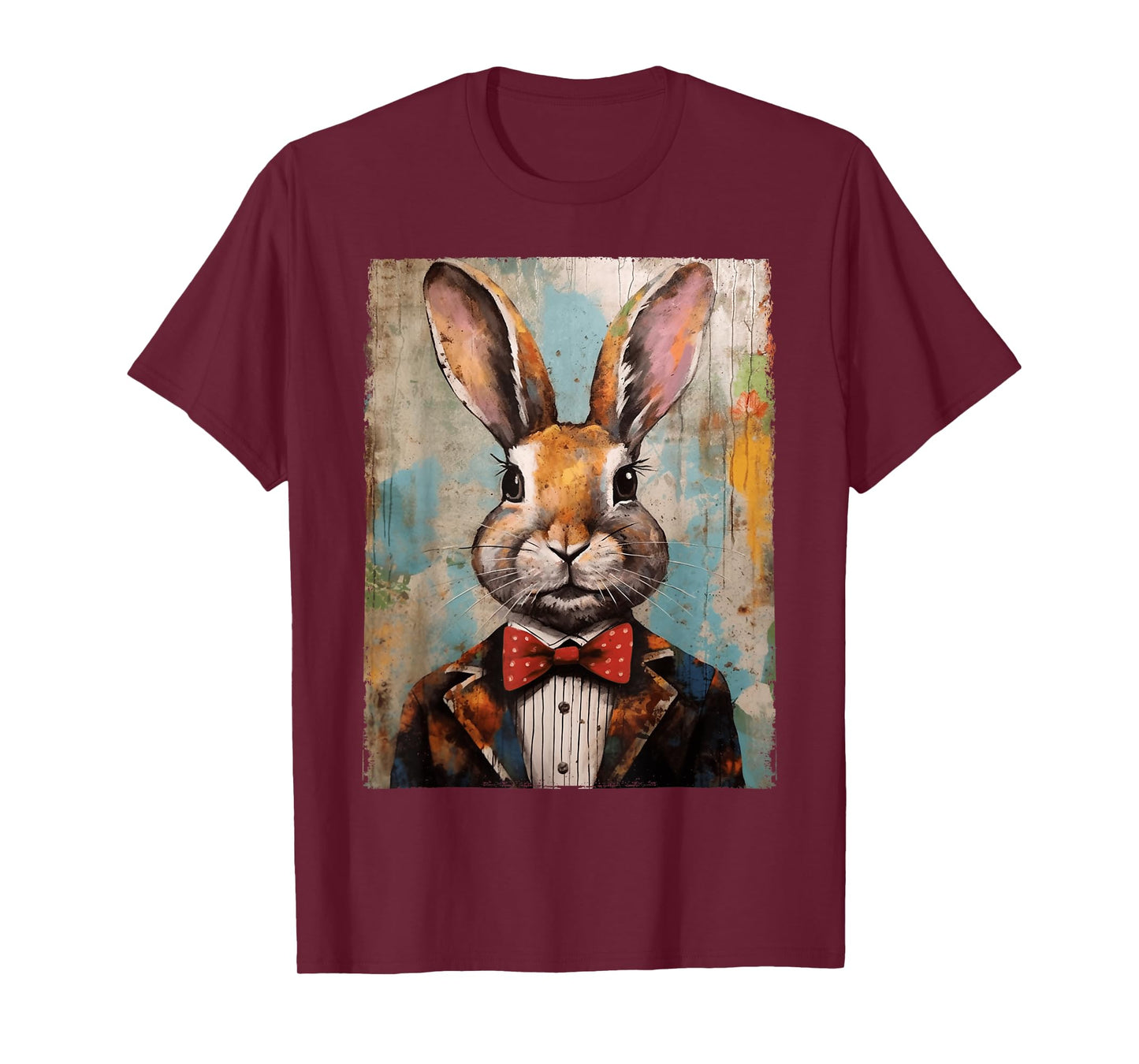 Easter Bunny Rabbit Bow Tie Happy Easter Boys Kids Toddler T-Shirt