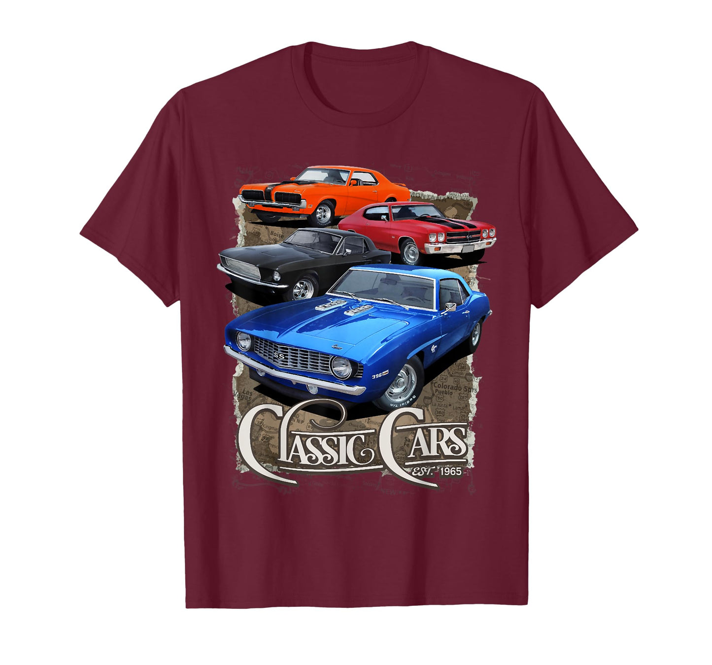 1968 67 68 69 Mercury Cougar , chevelle nova ss classic car T-Shirt